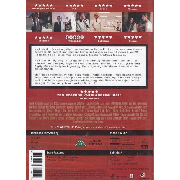 Thank you for smoking (DVD)