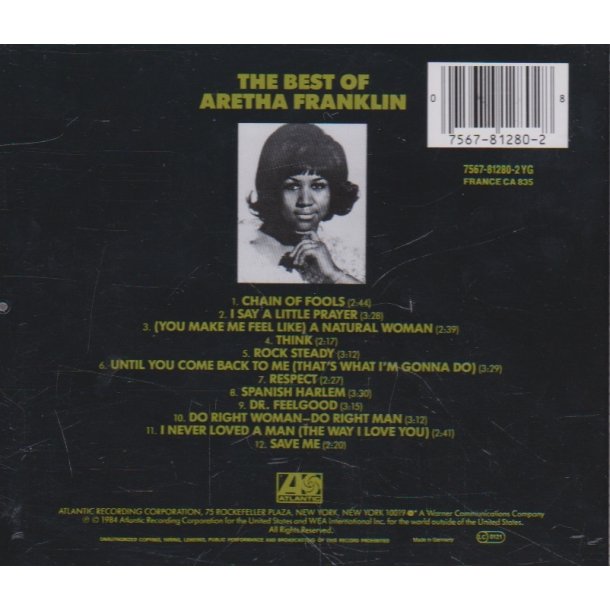 The best of  Aretha Franklin (CD)