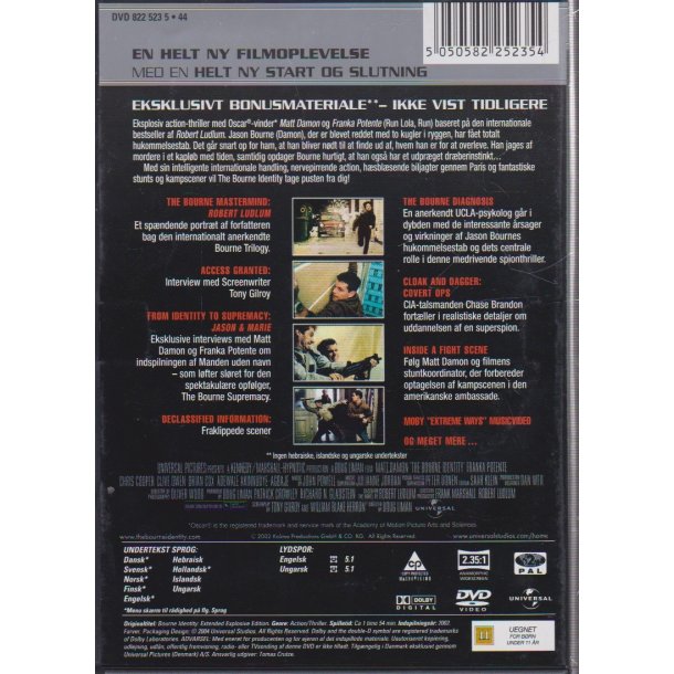 The Bourne identity (DVD)