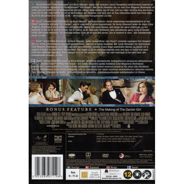The Danish girl (DVD)