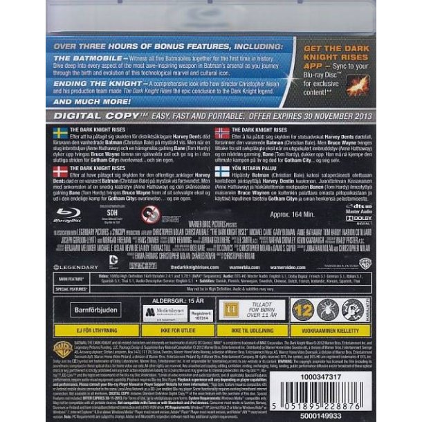 The Dark knight rises (Blu-ray)