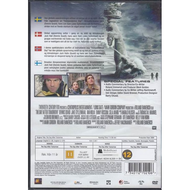 The day after tomorrow (DVD)