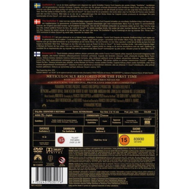 The Godfather - Part 2 (DVD)