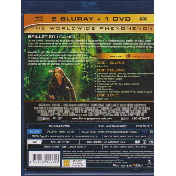 The Hunger games (Blu-ray+DVD)