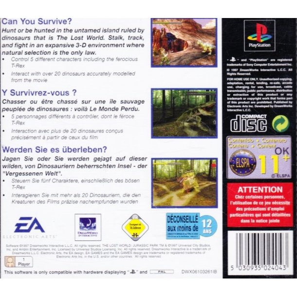 Jurassic Park - The Lost world (Spil)