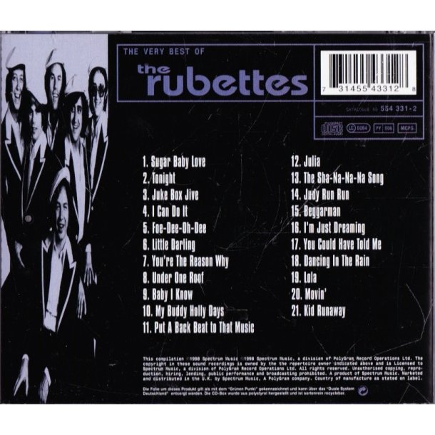 The very best of the Rubettes (CD)