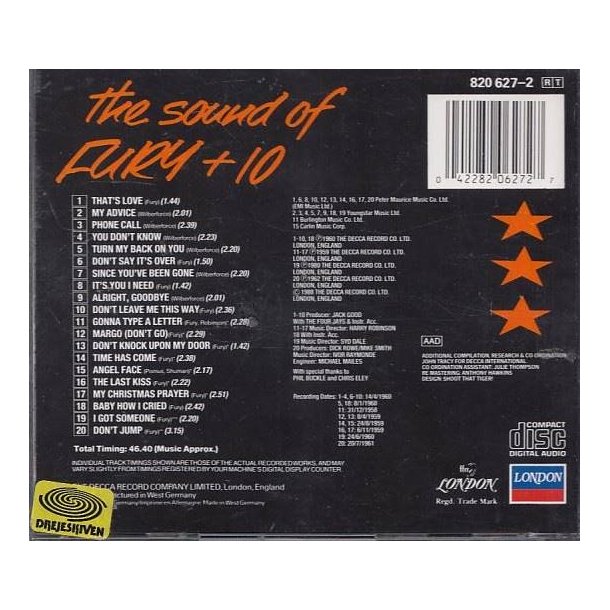 The Sound Of Fury + 10 (CD)