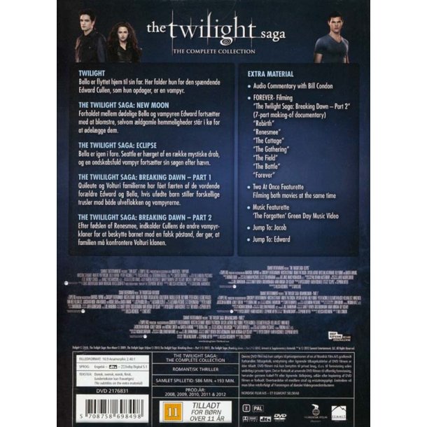 The Twilight Saga - Complete Collection (DVD)