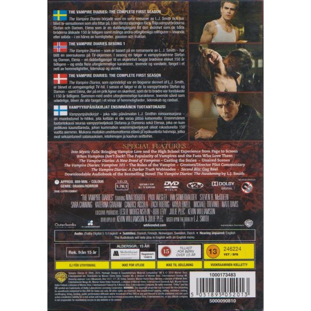 The Vampire diaries - S�son 1 (DVD)