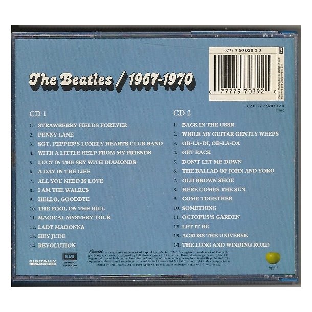 1967-1970 (Blue Album) (CD)