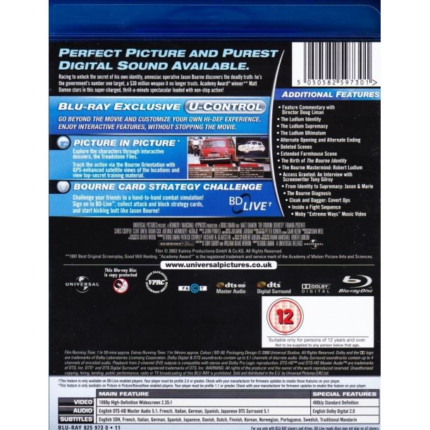 The Bourne identity (Blu-ray)