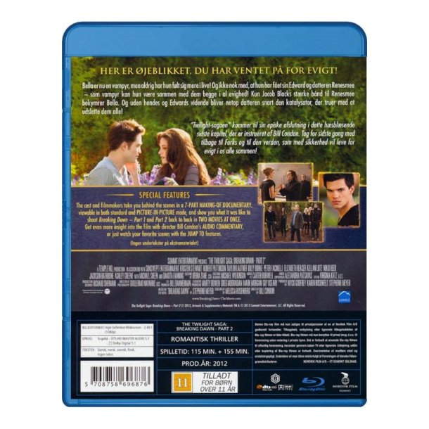 Breaking dawn part 2 -The Twilight saga  (Blu-ray)