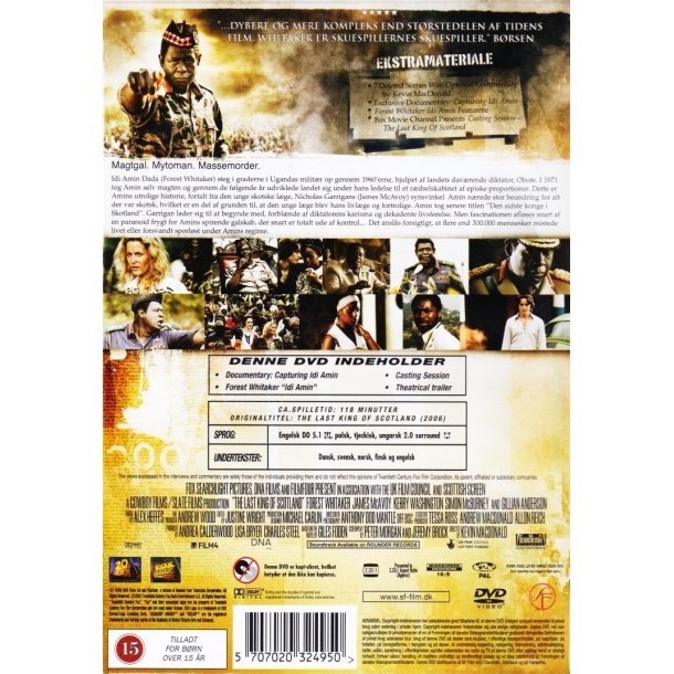 The last king of Scotland (DVD)