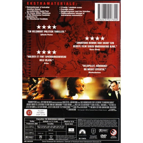 The Manchurian candidate (DVD)