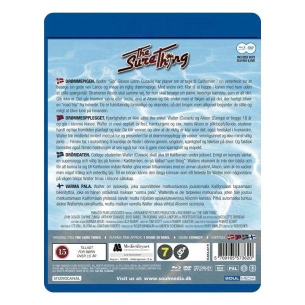 The sure thing (Blu-ray)