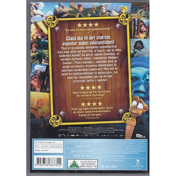 Thor legenden fra Valhalla (DVD)