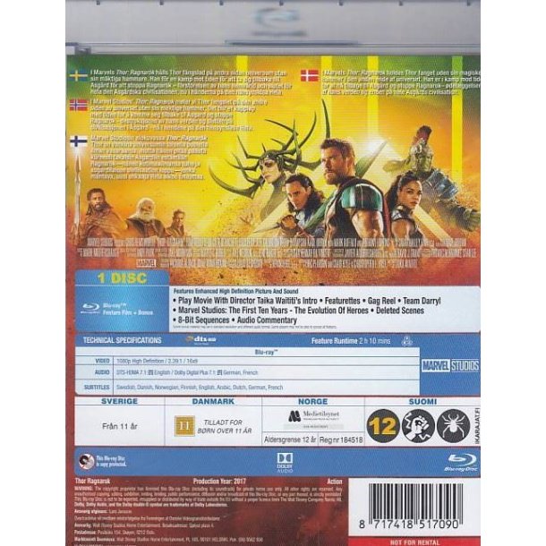 Thor - Ragnarok (Blu-ray)