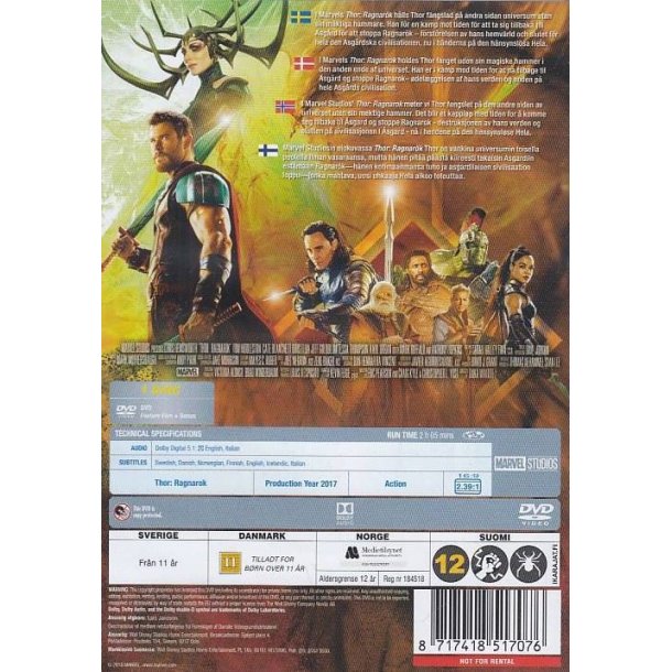 Thor - Ragnarok (DVD)