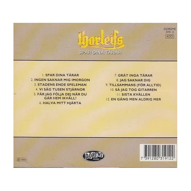 Spar dina t�rar (CD)