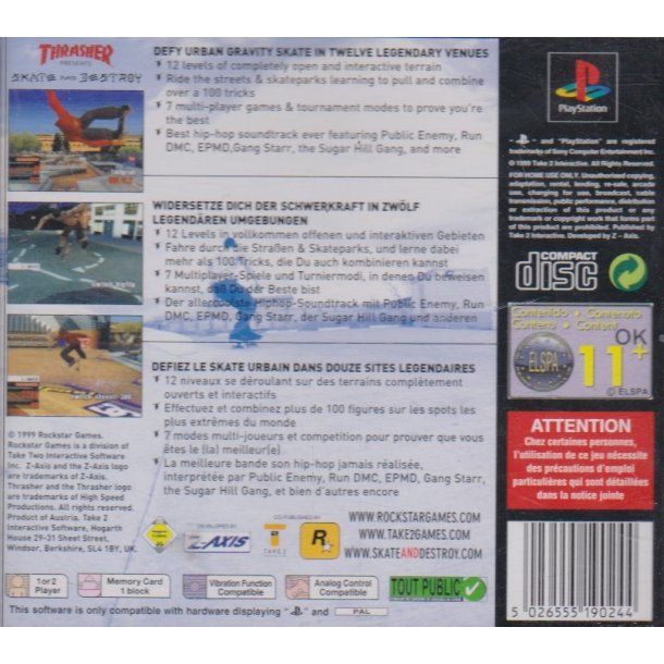 Skate and destroy (Spil)