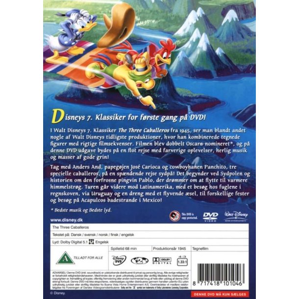 The Three Caballeros - Disney Klassikere nr. 7 (DVD)