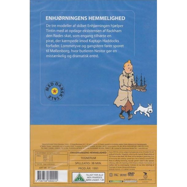 Tintin - Enhj�rningens hemmelighed (DVD)