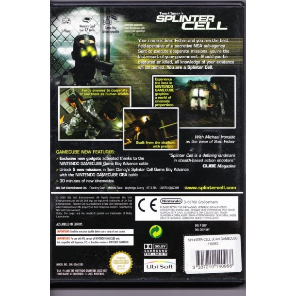 Tom Clancy's Splinter cell (SPIL)