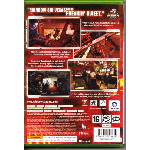 Tom Clancys rainbow six Vegas (Spil)