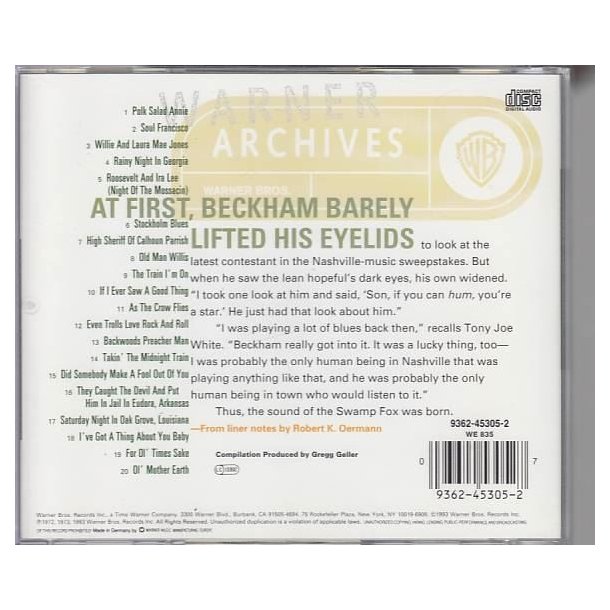 The Best Of - Tony Joe White (CD)