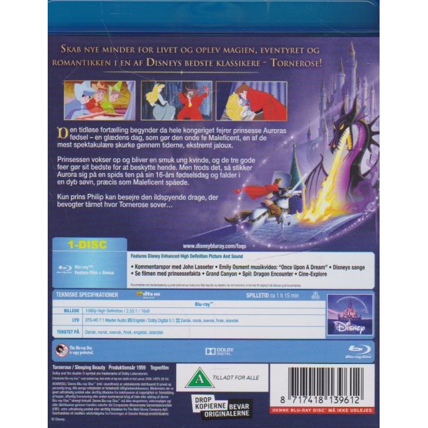 Tornerose - Disney klassikere Nr. 16 (Blu-ray)