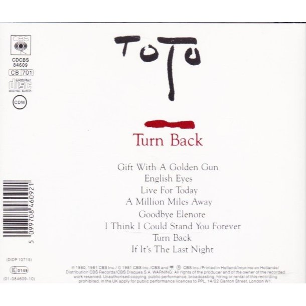 Turn back (CD)