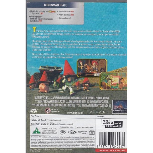 Toy Story 2 - Disney Pixar nr. 3 (DVD)