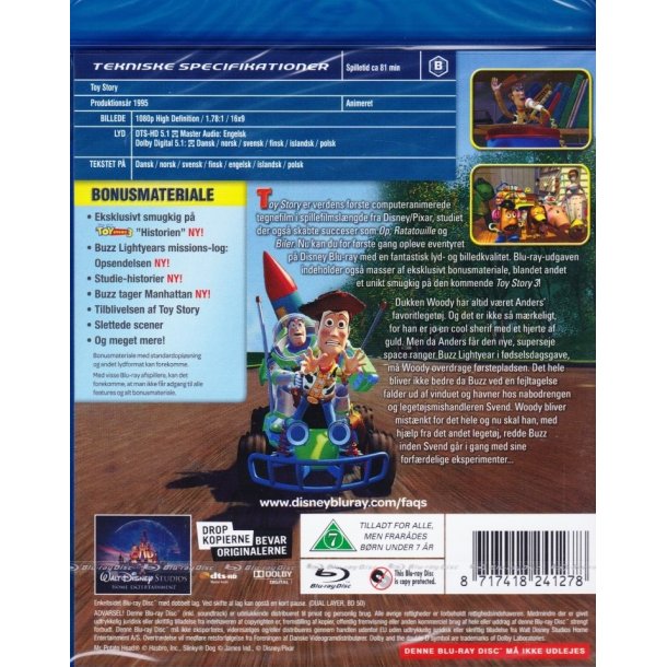 Toy Story - Special udgave - Disney Pixar nr. 1 (Blu-ray)