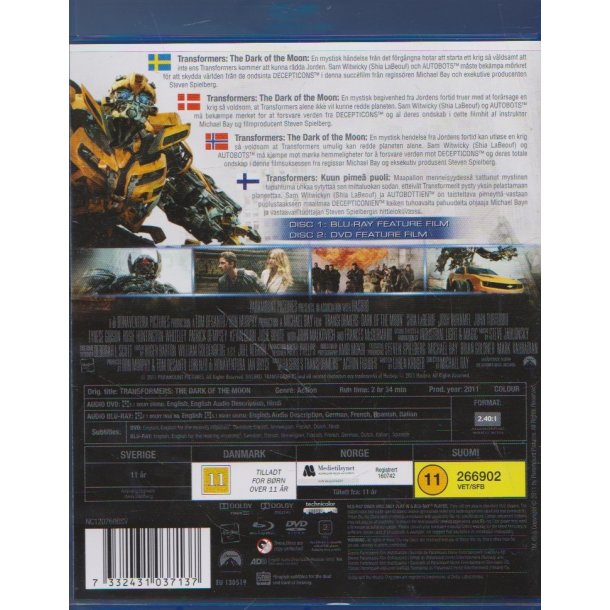 Transformers - Dark of the moon (Blu-ray)