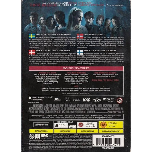 True Blood - S�son 3 (DVD)