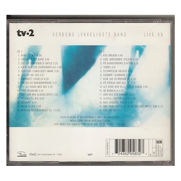 Verdens Lykkeligste Band - Live 1999 (CD)