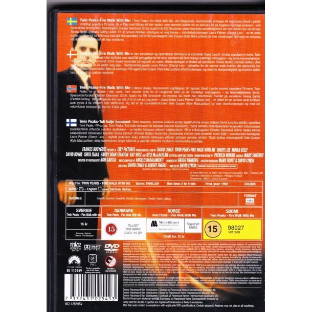 Twin Peaks - Fire walk with me (DVD)