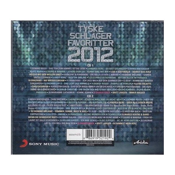 Tyske Schlager favoritter 2012 (CD)
