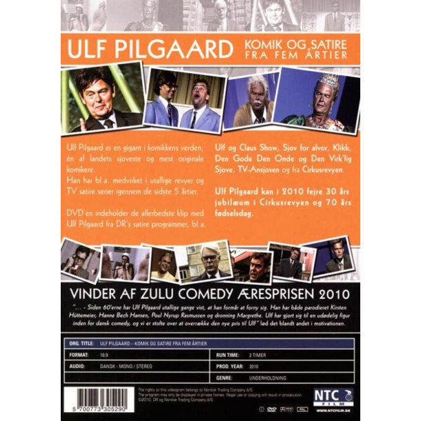 Ulf Pilgaard - Komik og satire fra fem �rtier (DVD)