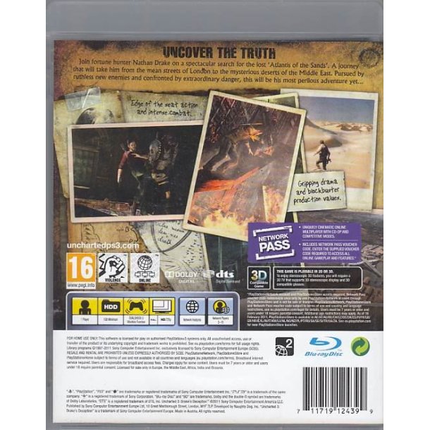 Uncharted 3 - Drake's Deception (Spil)