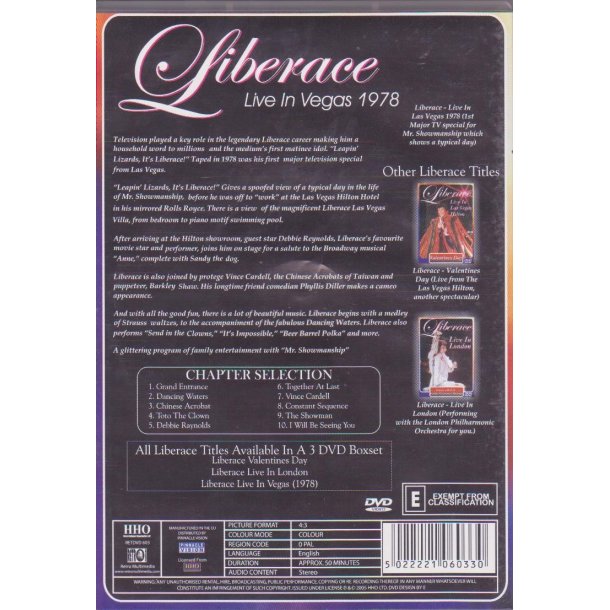 Live In Vegas - Liberace (DVD)