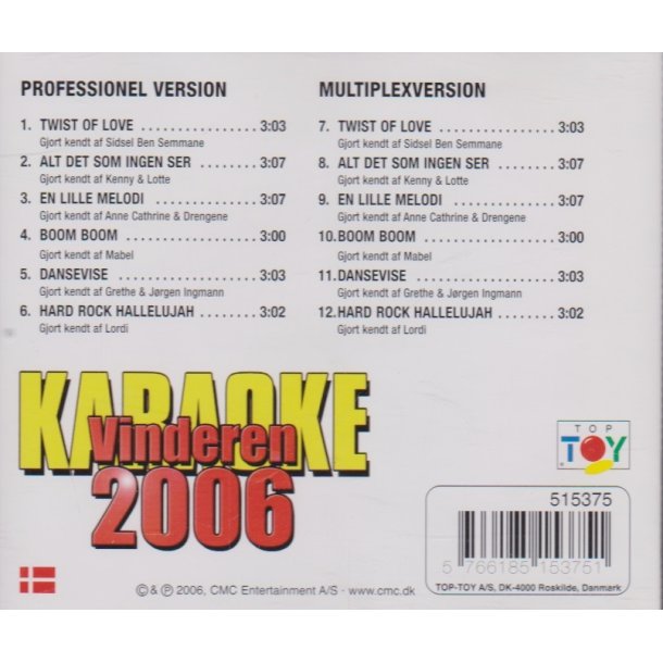 Karaoke 2006 - Twist of love (CD)