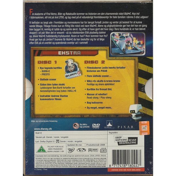 Wall E - Disney Pixar nr. 9 (DVD)