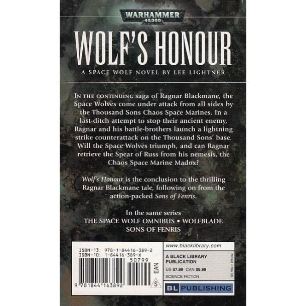 Wolf's Honour (Bog)