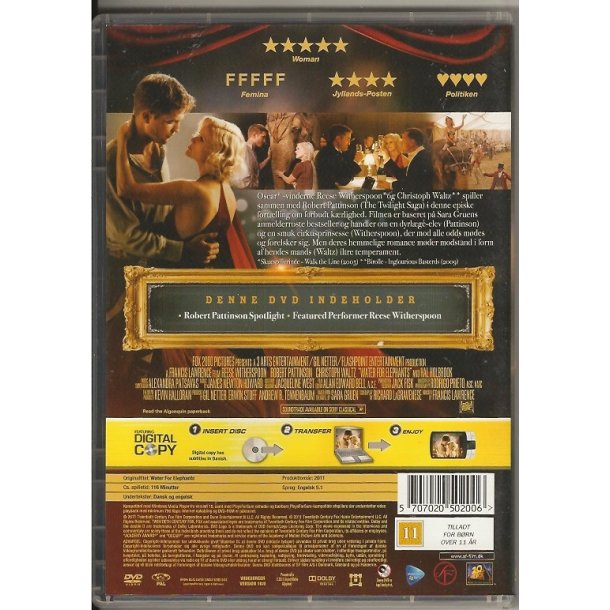 Water for elephants (DVD)