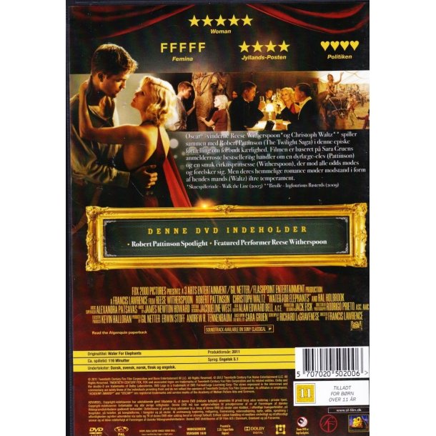 Water for elephants (DVD)