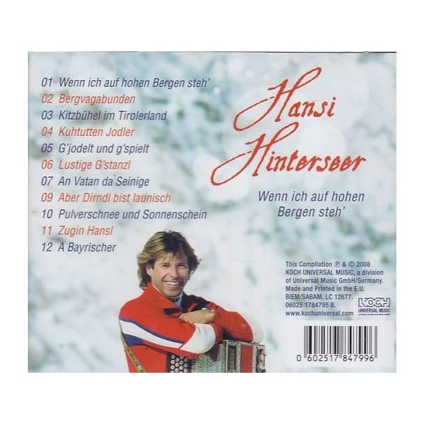 Wenn ich auf hohen Bergen steh' (CD)