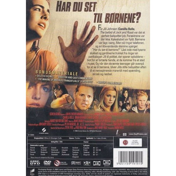 When a stranger call (DVD)