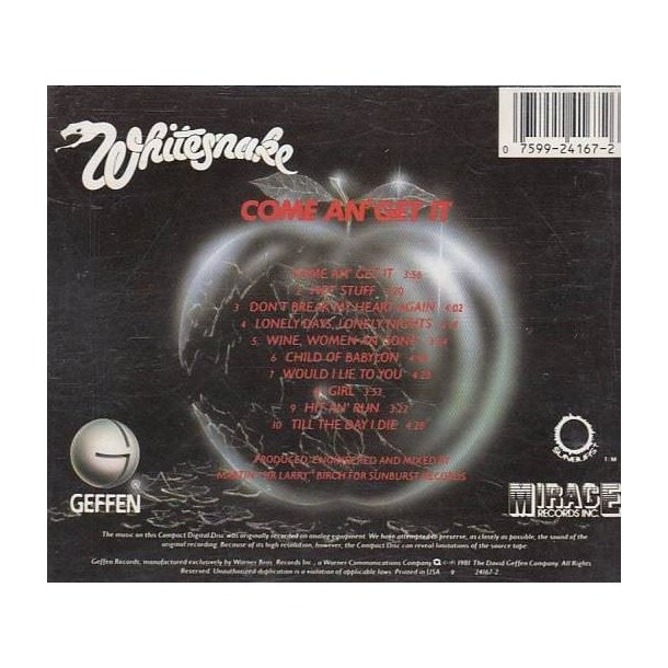 Come an' get it (CD)