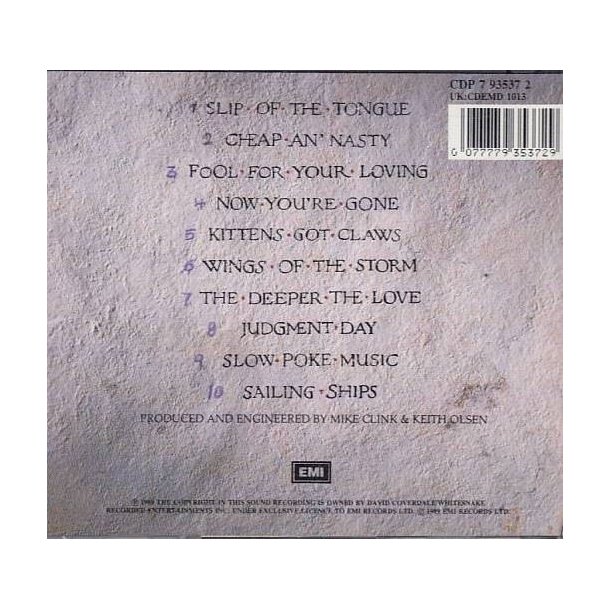 Slip of the tongue (CD)